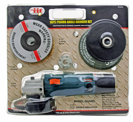 10-pc. 4-1/2" Angle Grinder Kit