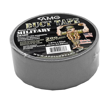 1.87" x 60yd Military Grade Duct Tape - Silver