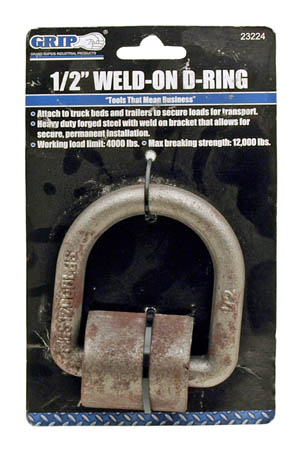 1/2" D-Ring with Bracket