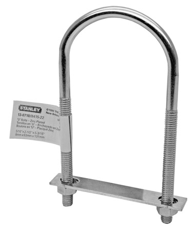 5-pc. Stanley 5/16" x 2-1/2" x 5" U-Bolts