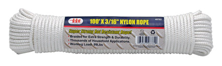 100' x 3/16" Nylon Rope