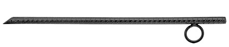 15" Rebar Stake - Black