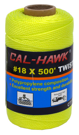 #18 x 500' Twisted Mason Line - Lime Green