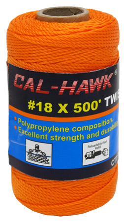 #18 x 500' Twisted Mason Line - Orange