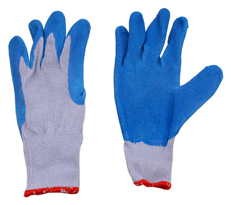 1 Dozen -  Work Gloves with Latex Palm Dip - L