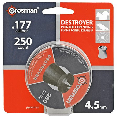 250-pc. Crosman Destroyer High Grade 4.5mm .177 Caliber Pellets
