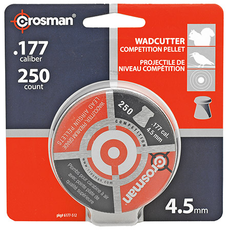 250-pc. Crosman Wadcutter High Grade 4.5mm .177 Caliber Pellets