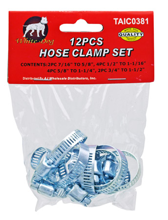 12-pc. Hose Clamp Set