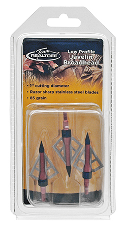 3-pc. Realtree Low Profile Javelin Broadhead 85 Grain Arrow Tip