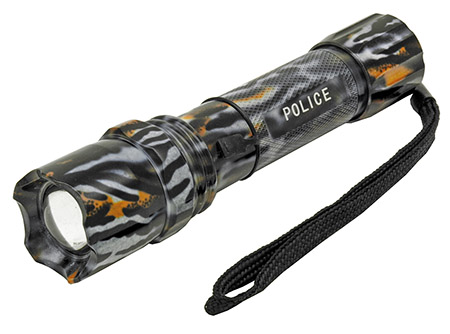 Full Metal LED Tactical Police Flashlight - Animal Camo