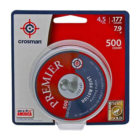 500-pc. Crosman Hollow Point High Grade 4.5mm .177 Caliber Pellets