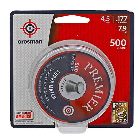 500-pc. Crosman Super Match High Grade 4.5mm .177 Caliber Pellets