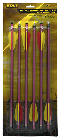 6-pc. 14" Aluminum Crossbow Arrows