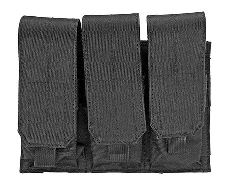 Triple Magazine MOLLE Pouch - Black