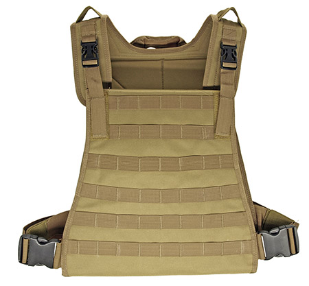 MOLLE Padded Tactical Vest - Tan