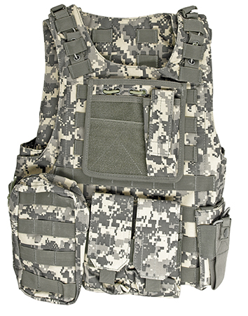 Molle Plate Tactical Vest With Pouches - ACU