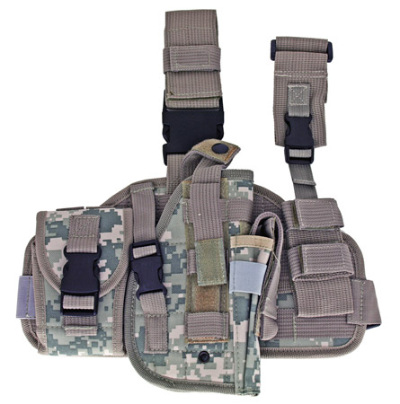 Tactical Thigh Holster Right Handed - Digital Camo