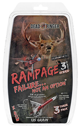 3-pc. Rampage 125 Grain 3 Blade Broadhead - 2"