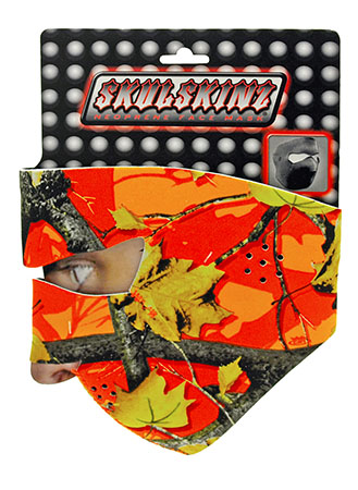 SkulSkinz Neoprene Face Mask - Orange Tree Camo