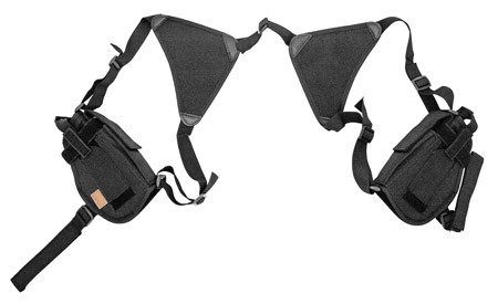 Double Horizontal Shoulder Holster - Black