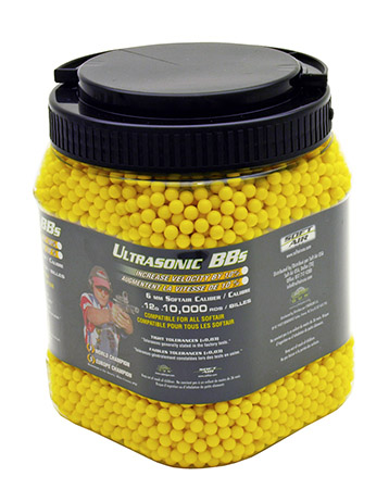 10,000-pc. Ultrasonic .12g Airsoft BB's - Yellow