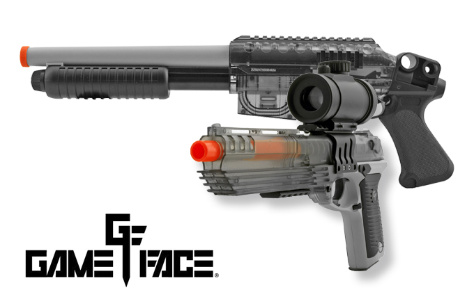 Game Face - Ghost Eraser Spring Powered Airsoft Shotgun and Pistol Kit