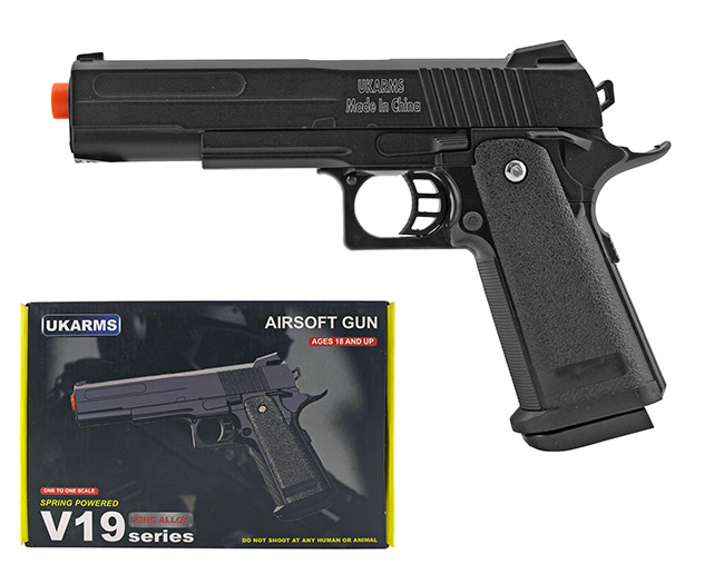 UKArms V19 Spring Powered Airsoft Pistol