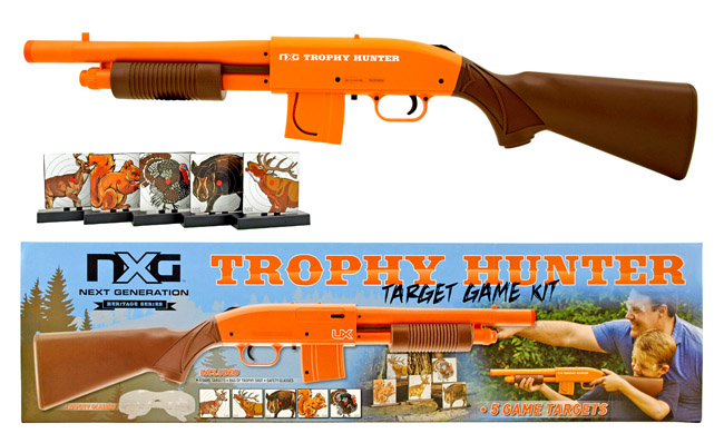 NXG Trophy Hunter Target Game Kit Pump Action Sporting Airsoft BB Shotgun with Targets