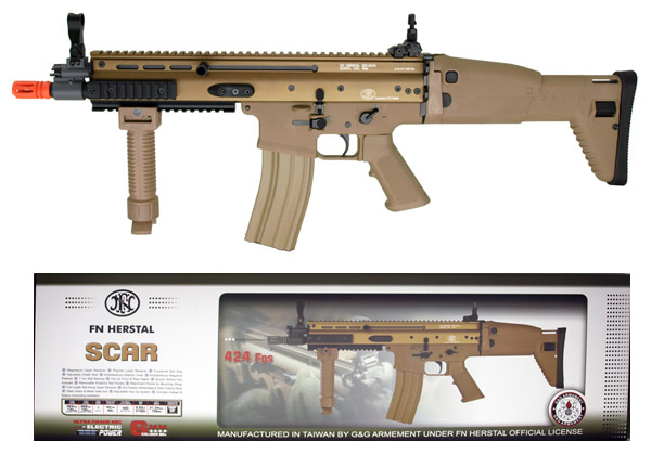 FN Herstal SCAR Electric Airsoft Rifle - Tan