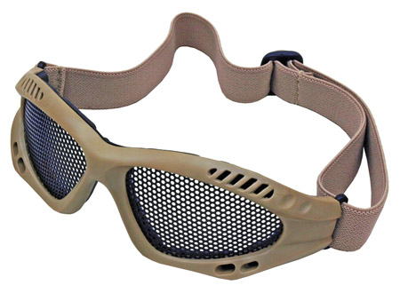 Mesh Airsoft Goggles - Tan