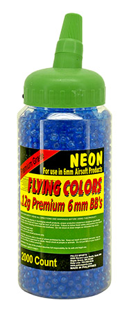 2000 - pc. Flying Colors .12g Airsoft BB's - Blue
