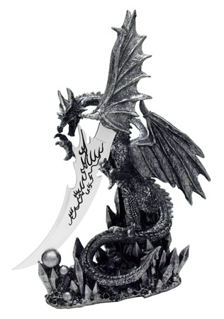 13" Obsidian Blade Dragon Knife