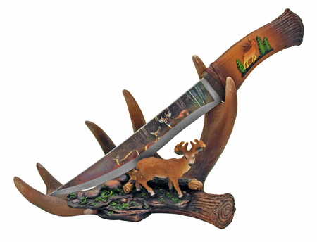 13" 6 Point Deer Decorative Knife