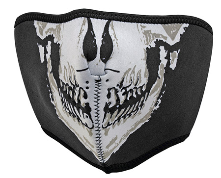 Neoprene Half Mask - Skull