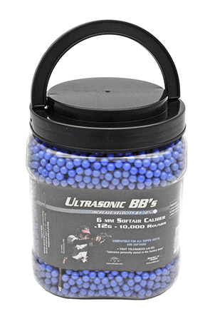 10,000-pc. Ultrasonic .12G Blue BB's