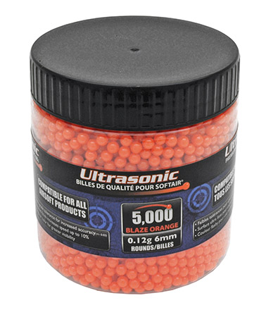 5,000-pc. Ultrasonic .12G Orange BB's