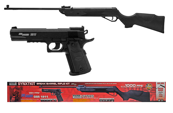 Swiss Arms Break Barrel Air Rifle With CO2 Handgun