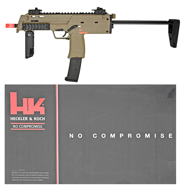 H&K MP7 A1 Airsoft Green Gas Blowback SMG Rifle  - Tan