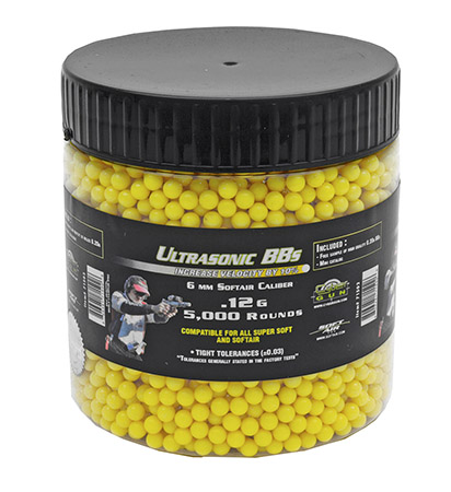 5,000-pc. Ultrasonic .12G BB's - Yellow