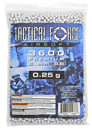 3,600-pc. Tactical Force .25g Airsoft BB's