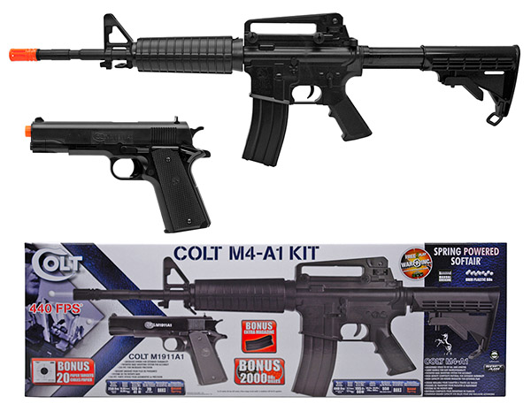 Colt M4-A1 Spring Airsoft Gun Kit