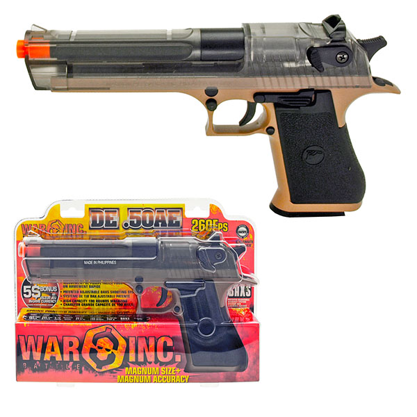 War Inc DE50AE Spring Airsoft Pistol - Clear Smoke