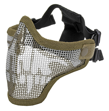 2G Strike Steel Half Mask - Tan Skull