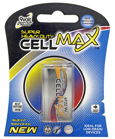 Cell Max 9V Super Heavy Duty Battery