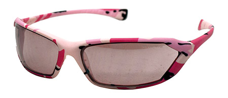 Mirror Lens Safety Glasses - Pink Camo