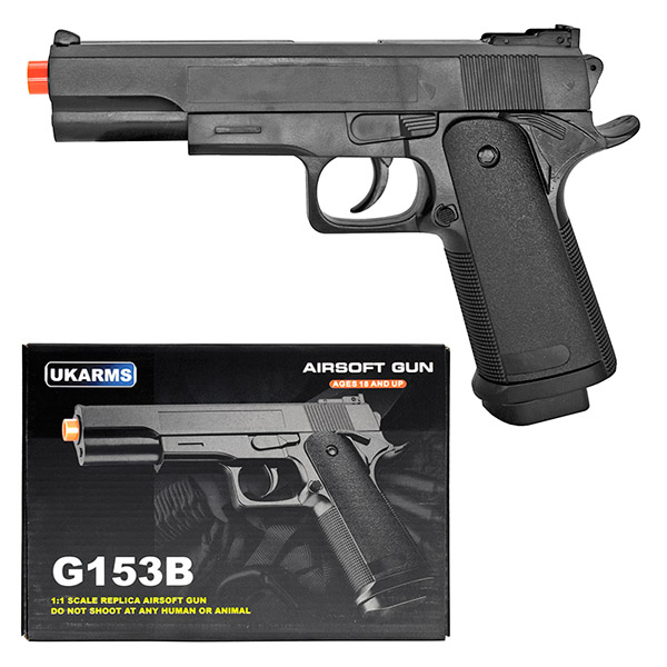 G153B Spring Airsoft Pistol - Black