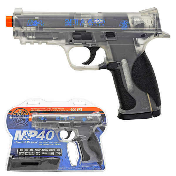 Smith & Wesson M&P40 CO2 Airsoft Pistol - Clear