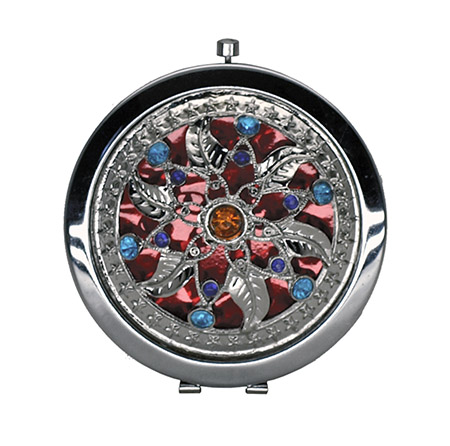 Silver Portable Make-up Mirror