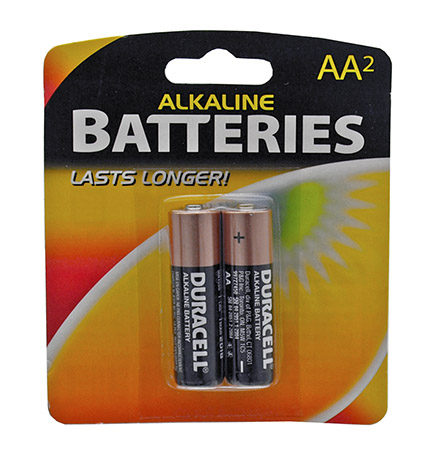 2-pc. AA Duracell Battery