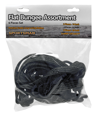 6-pc. Flat Bungee Assortment